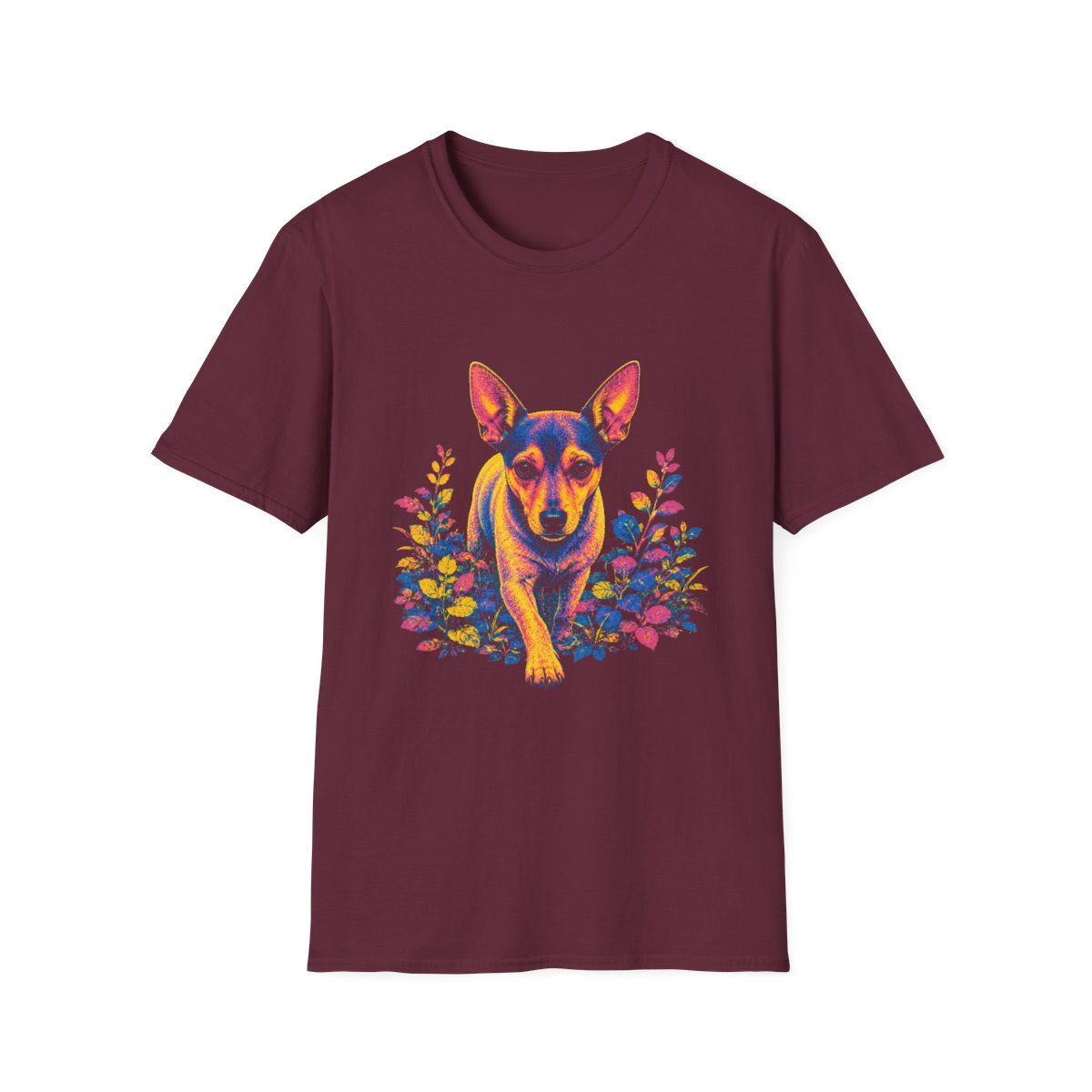 Rat Terrier Bold Spirit Tee - Maroon