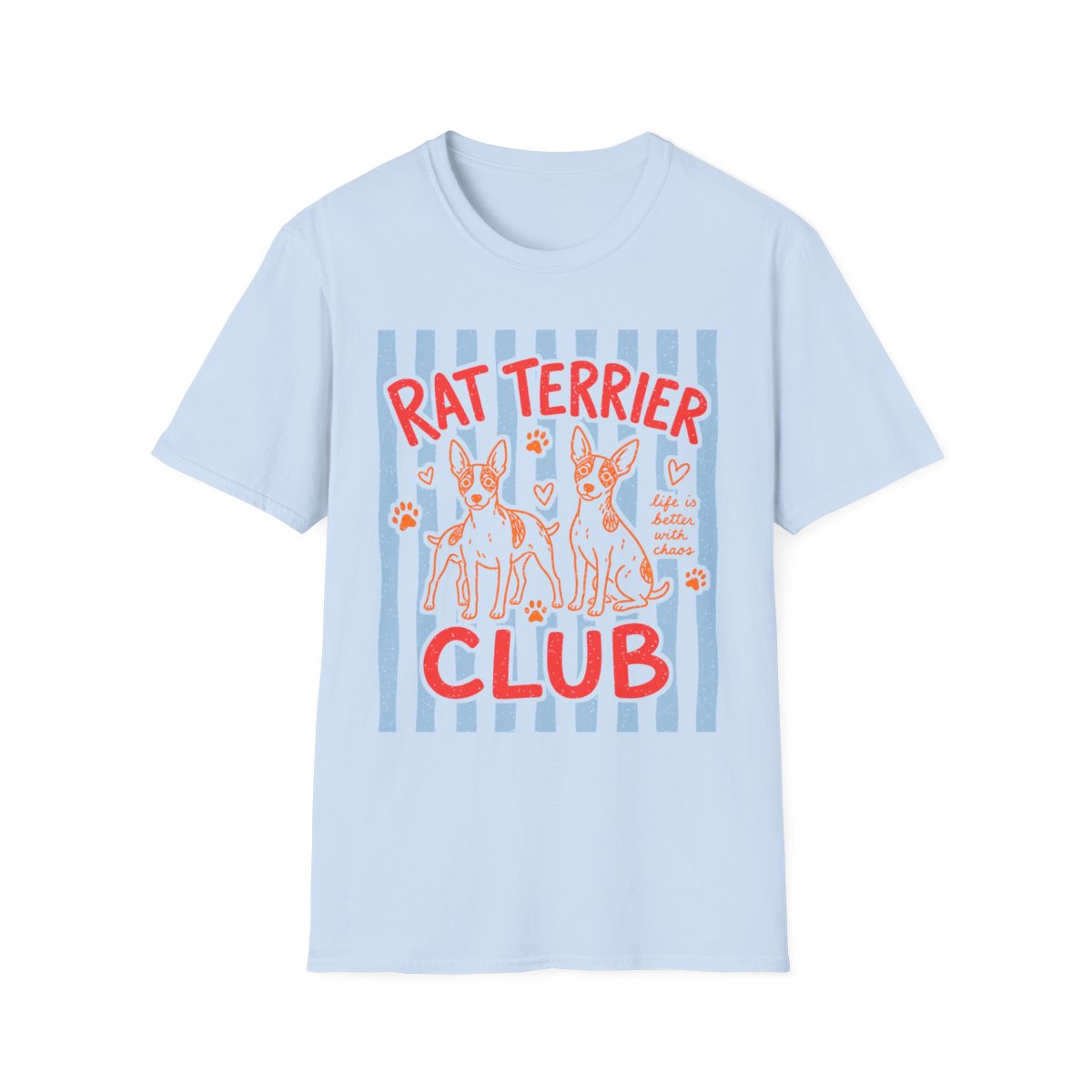 Rat Terrier Club Tee - Light Blue