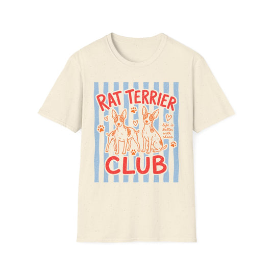 Rat Terrier Club Tee - Natural