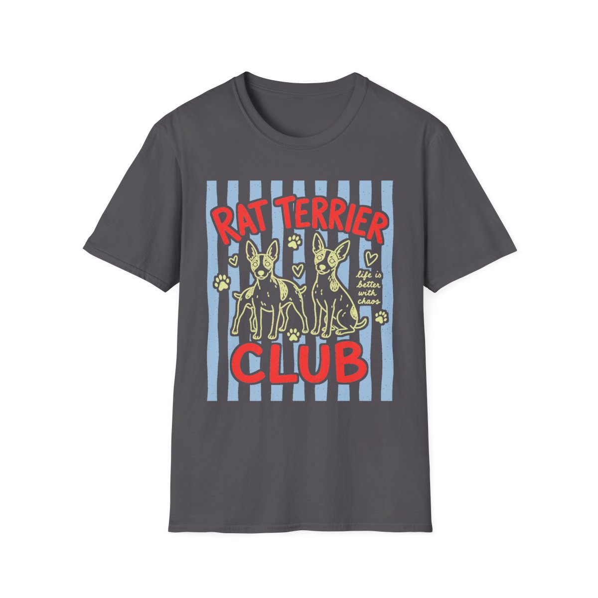 Rat Terrier Club Tee - Charcoal