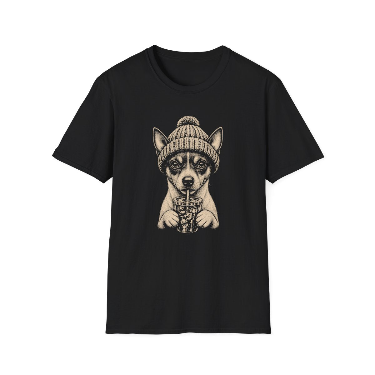 Rat Terrier Cold Brew Tee - Black
