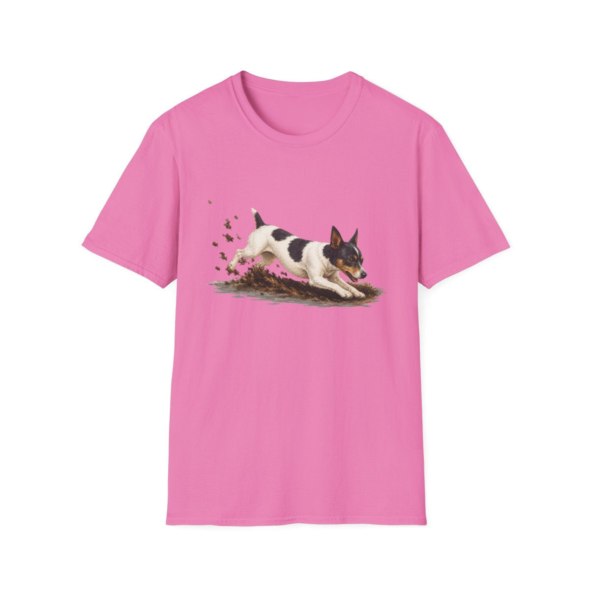 Rat Terrier Excavating Mode On Tee - Azalea