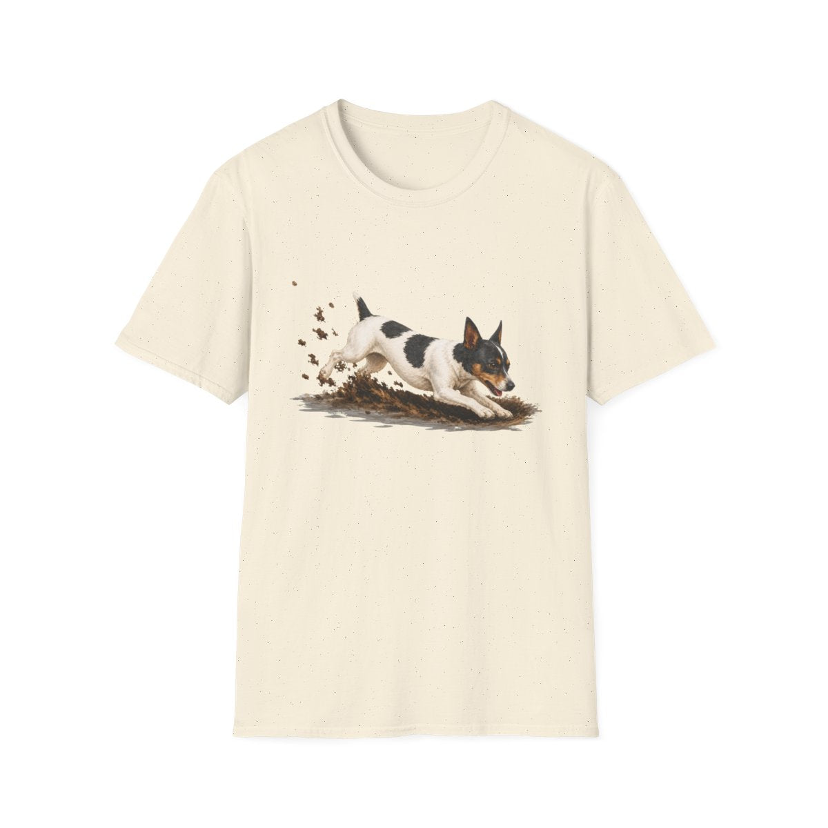 Rat Terrier Excavating Mode On Tee - Natural