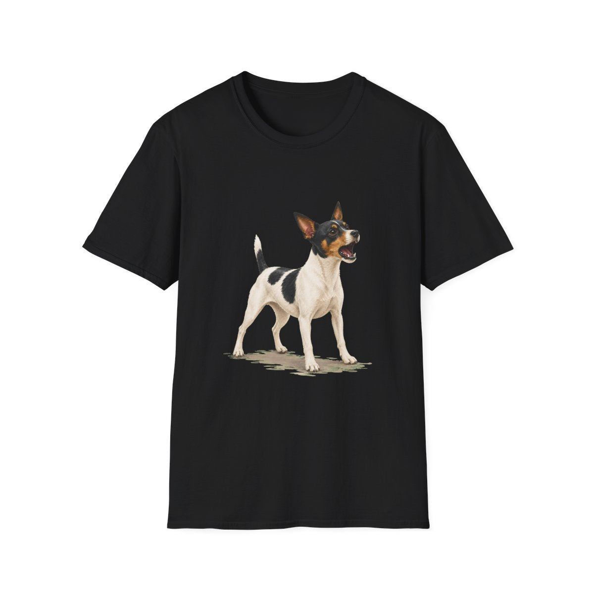 Rat Terrier Head Of Security Tee - Black