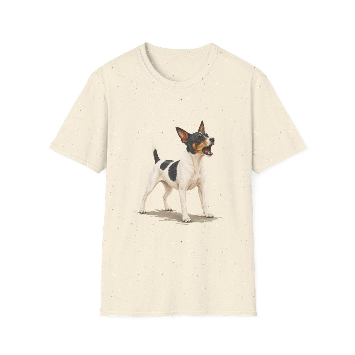 Rat Terrier Head Of Security Tee - Natural