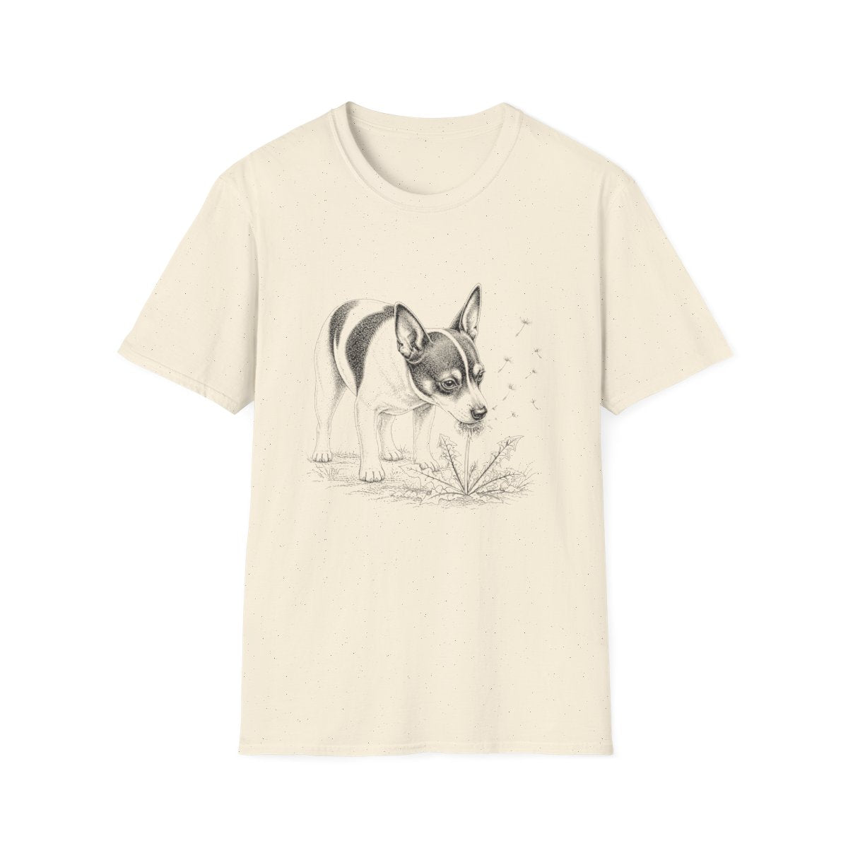 Rat Terrier Make A Wish Tee - Natural