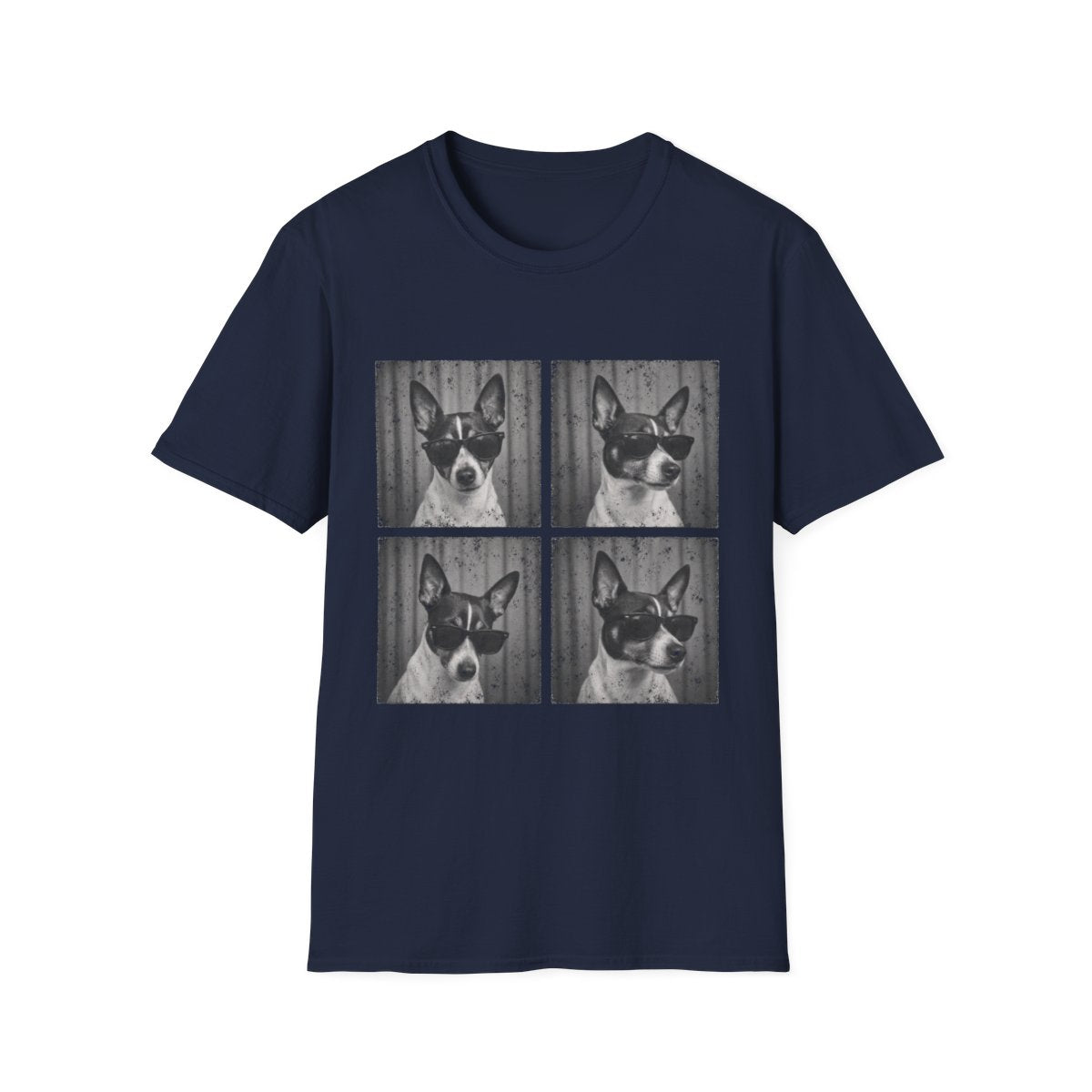 Rat Terrier Photo Booth Tee - Navy
