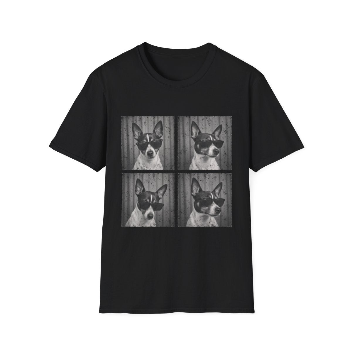 Rat Terrier Photo Booth Tee - Black