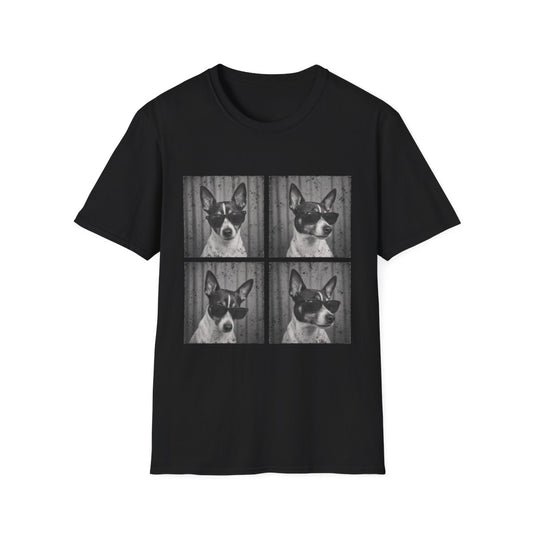 Rat Terrier Photo Booth Tee - Black
