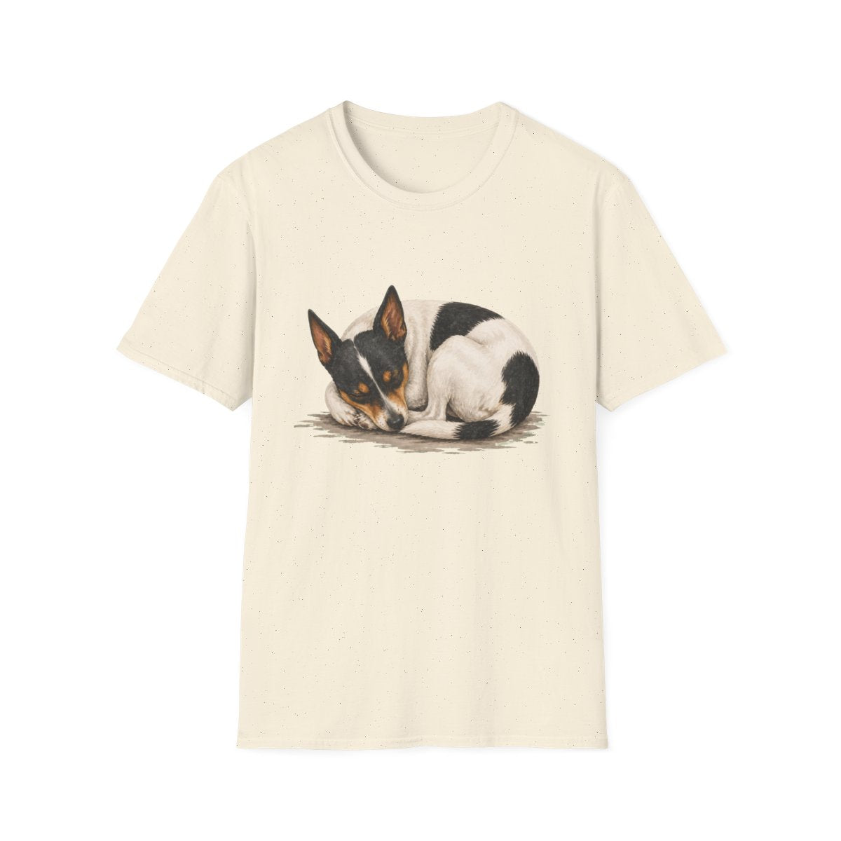 Rat Terrier Rest At Last Tee - Natural