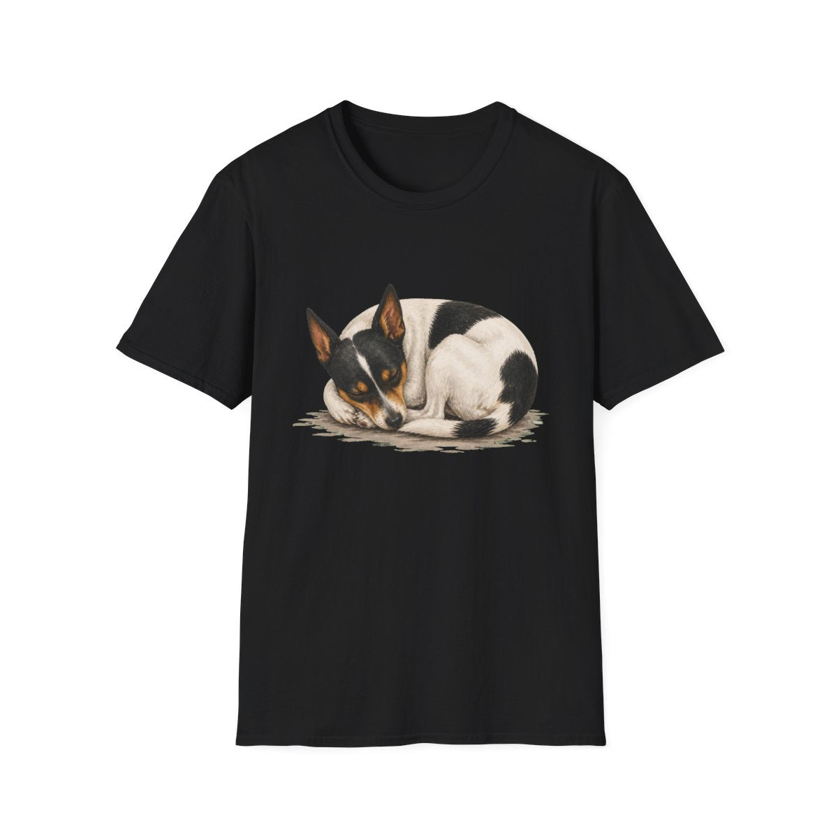 Rat Terrier Rest At Last Tee - Black