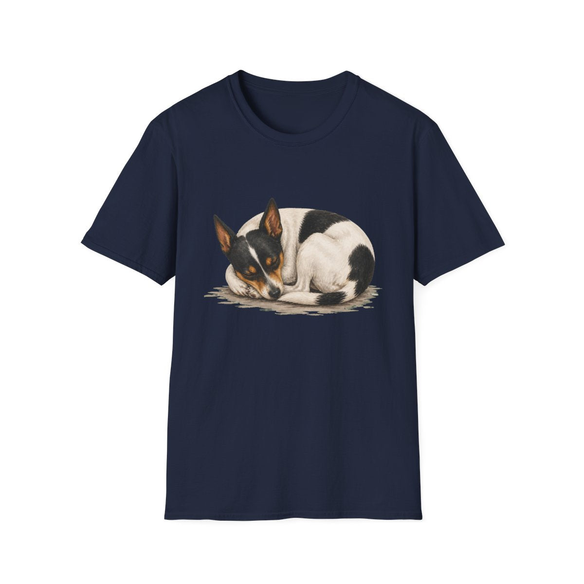Rat Terrier Rest At Last Tee - Navy