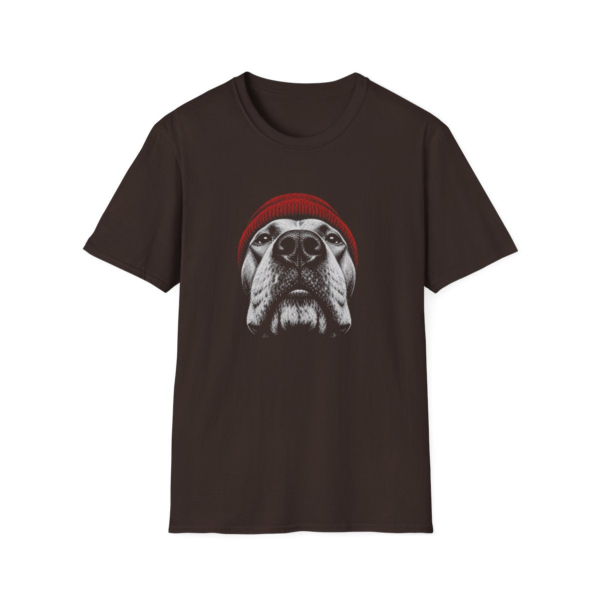 Red Hat American Pit Bull Terrier Tee - Dark Chocolate