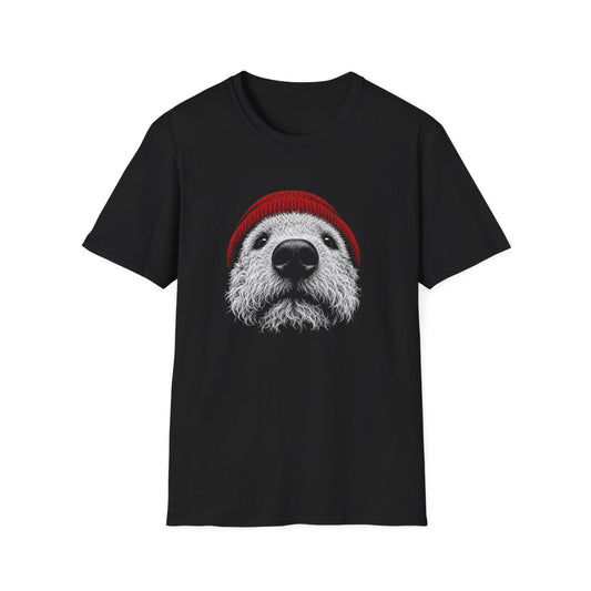 Red Hat Bedlington Terrier Tee - Black