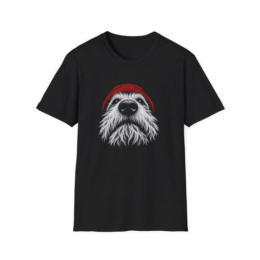 Red Hat Cesky Terrier Tee - Black