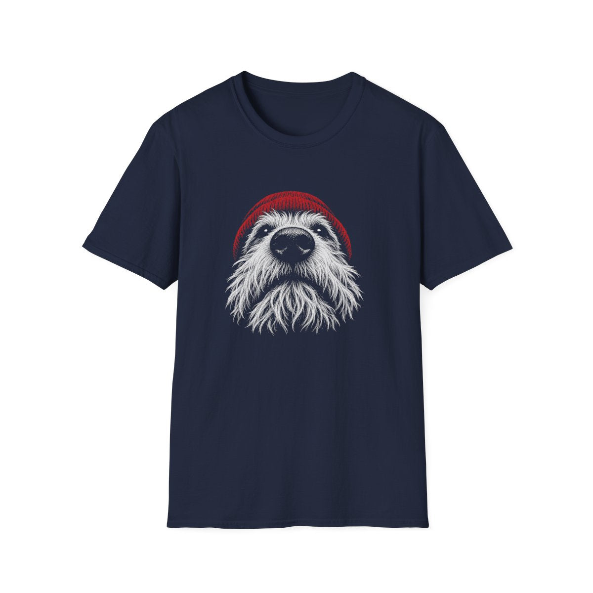 Red Hat Cesky Terrier Tee - Navy