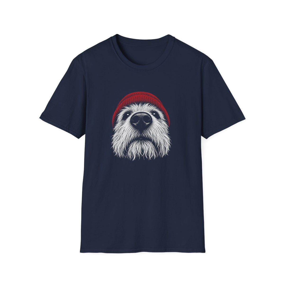 Red Hat Dandie Dinmont Terrier Tee - Navy