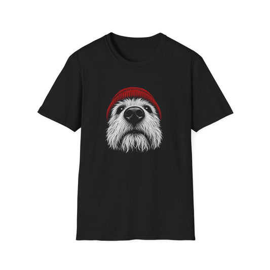 Red Hat Dandie Dinmont Terrier Tee - Black