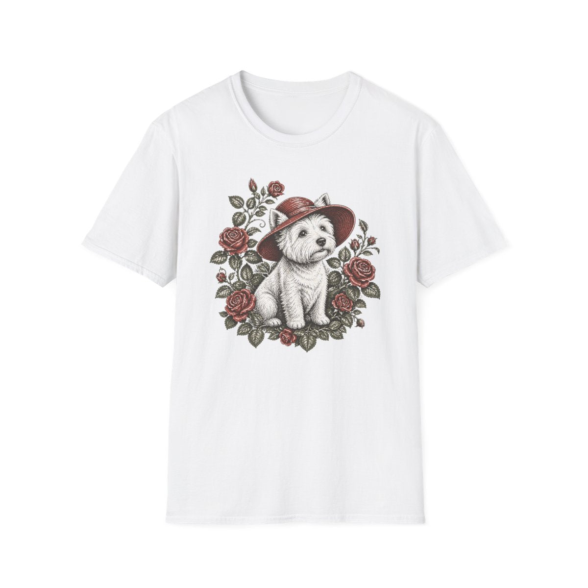 Red Hat Garden Westie Tee - White