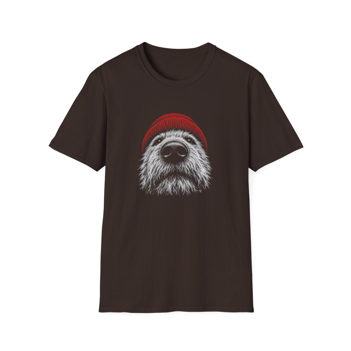 Red Hat Glen of Imaal Terrier Tee - Dark Chocolate