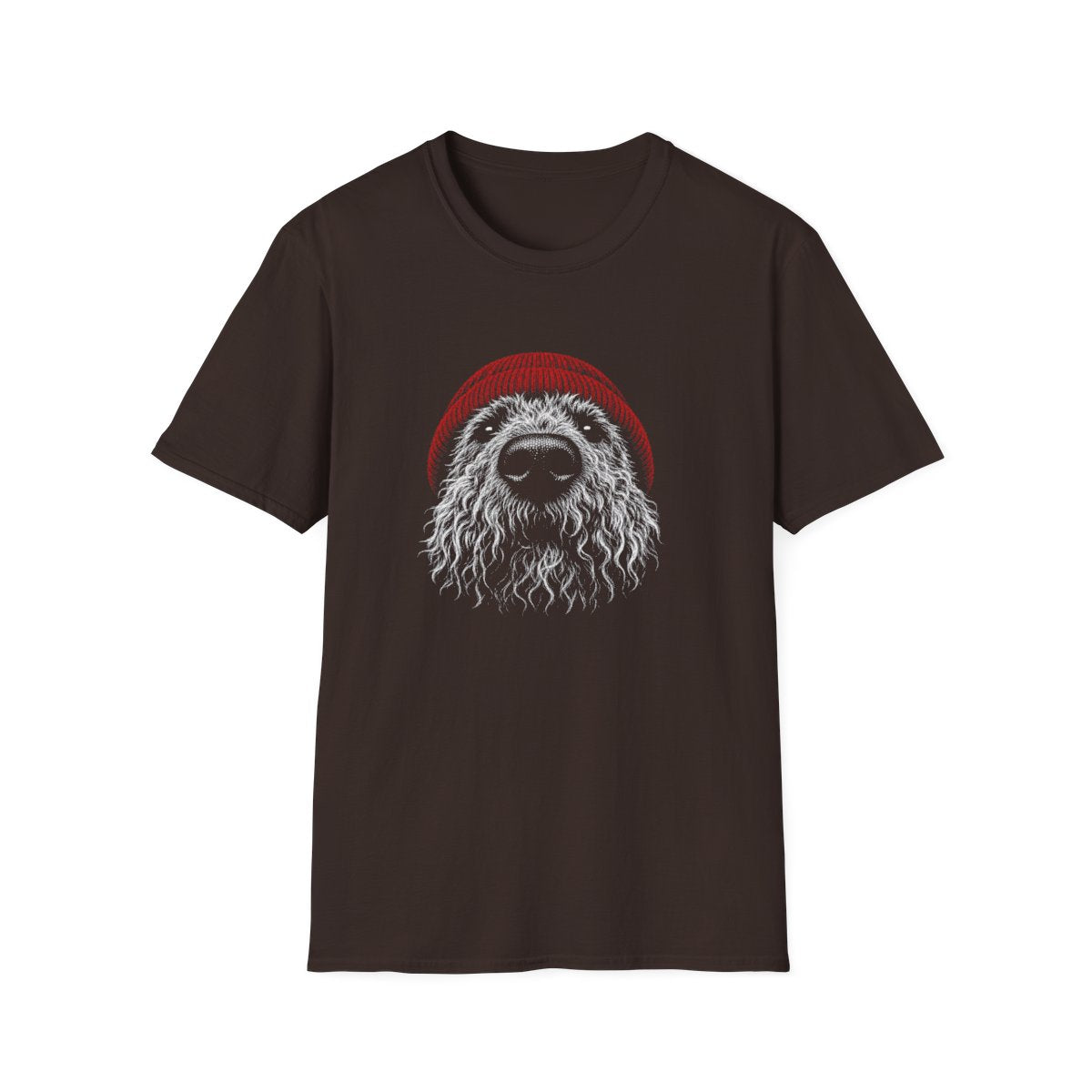 Red Hat Kerry Blue Terrier Tee - Dark Chocolate