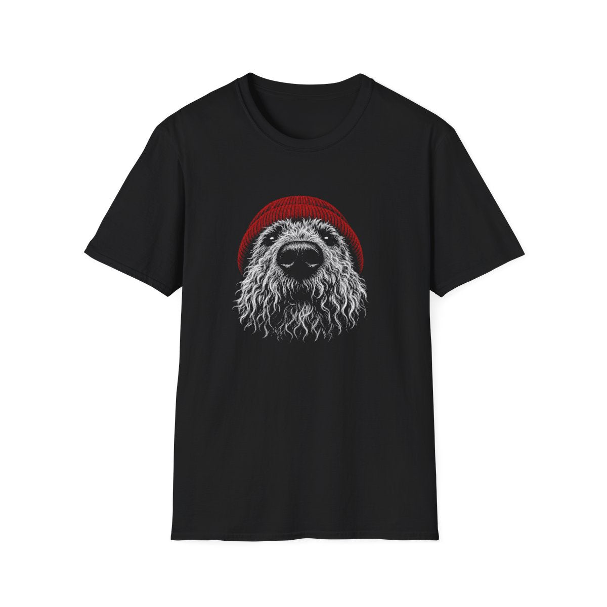 Red Hat Kerry Blue Terrier Tee - Black
