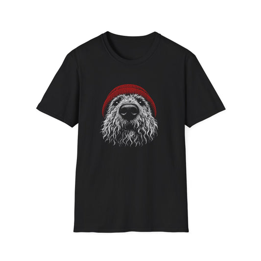 Red Hat Kerry Blue Terrier Tee - Black