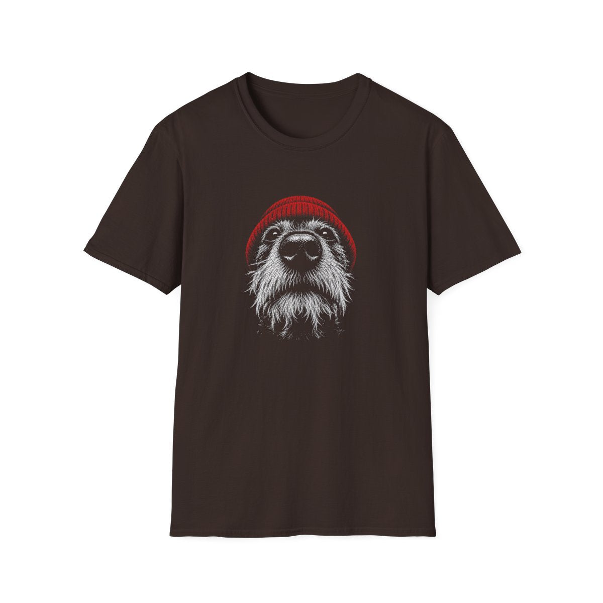 Red Hat Manchester Terrier Tee - Dark Chocolate