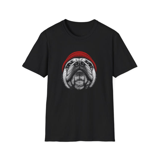 Red Hat Pug Tee - Black
