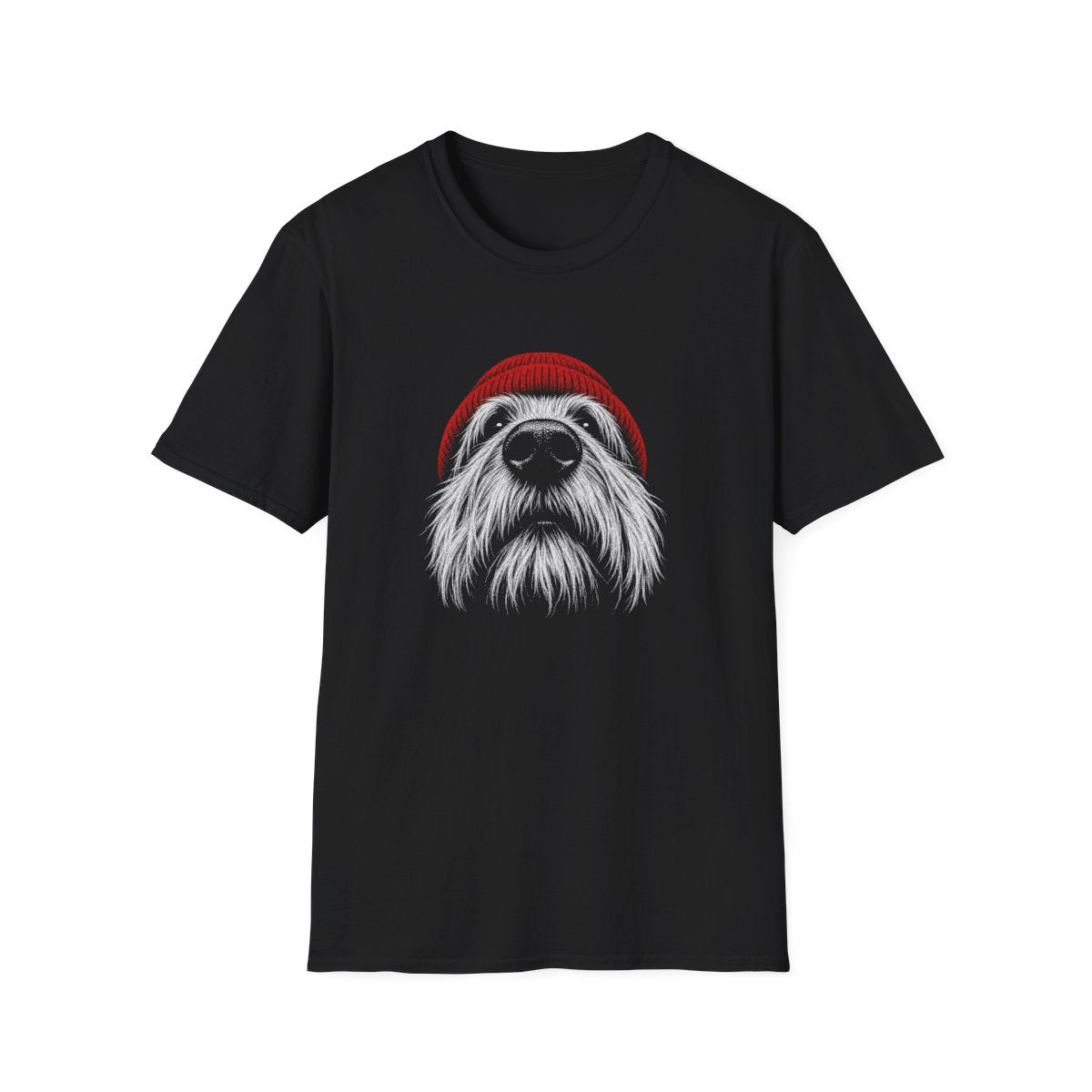 Red Hat Skye Terrier Tee - Black