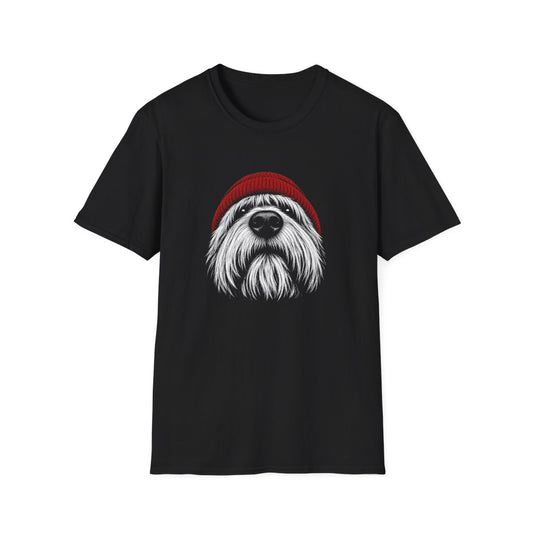Red Hat Tibetan Terrier Tee - Black
