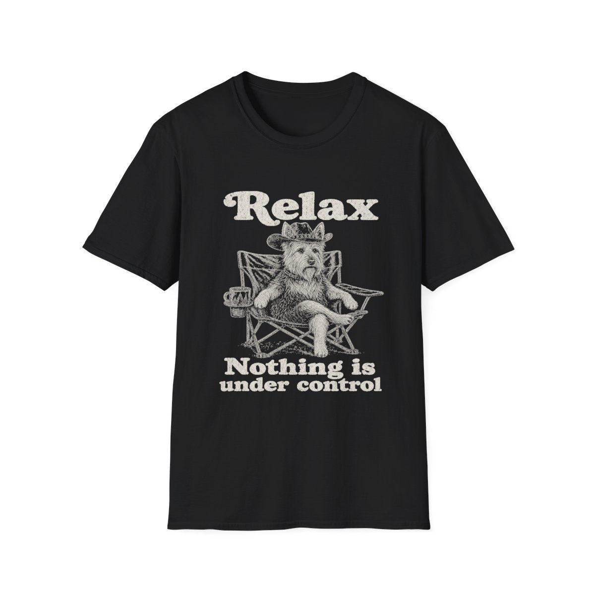 Relax Australian Terrier Tee - Black