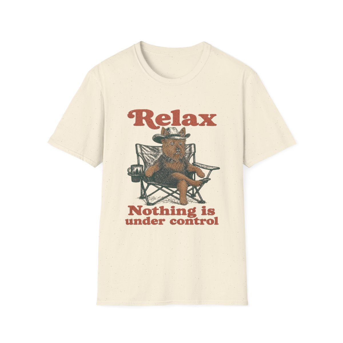 Relax Australian Terrier Tee - Natural