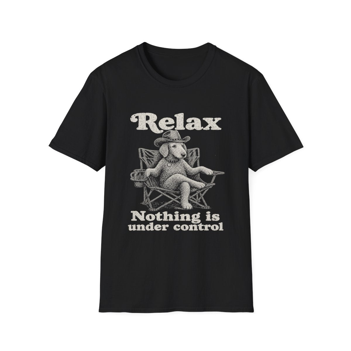 Relax Bedlington Terrier Tee - Black