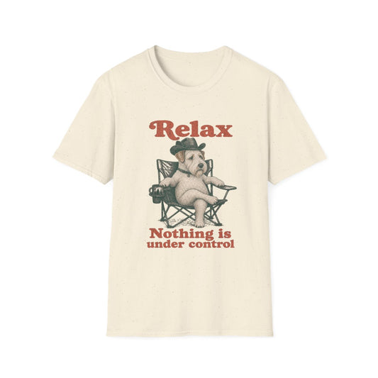 Relax Sealyham Terrier Tee - Natural