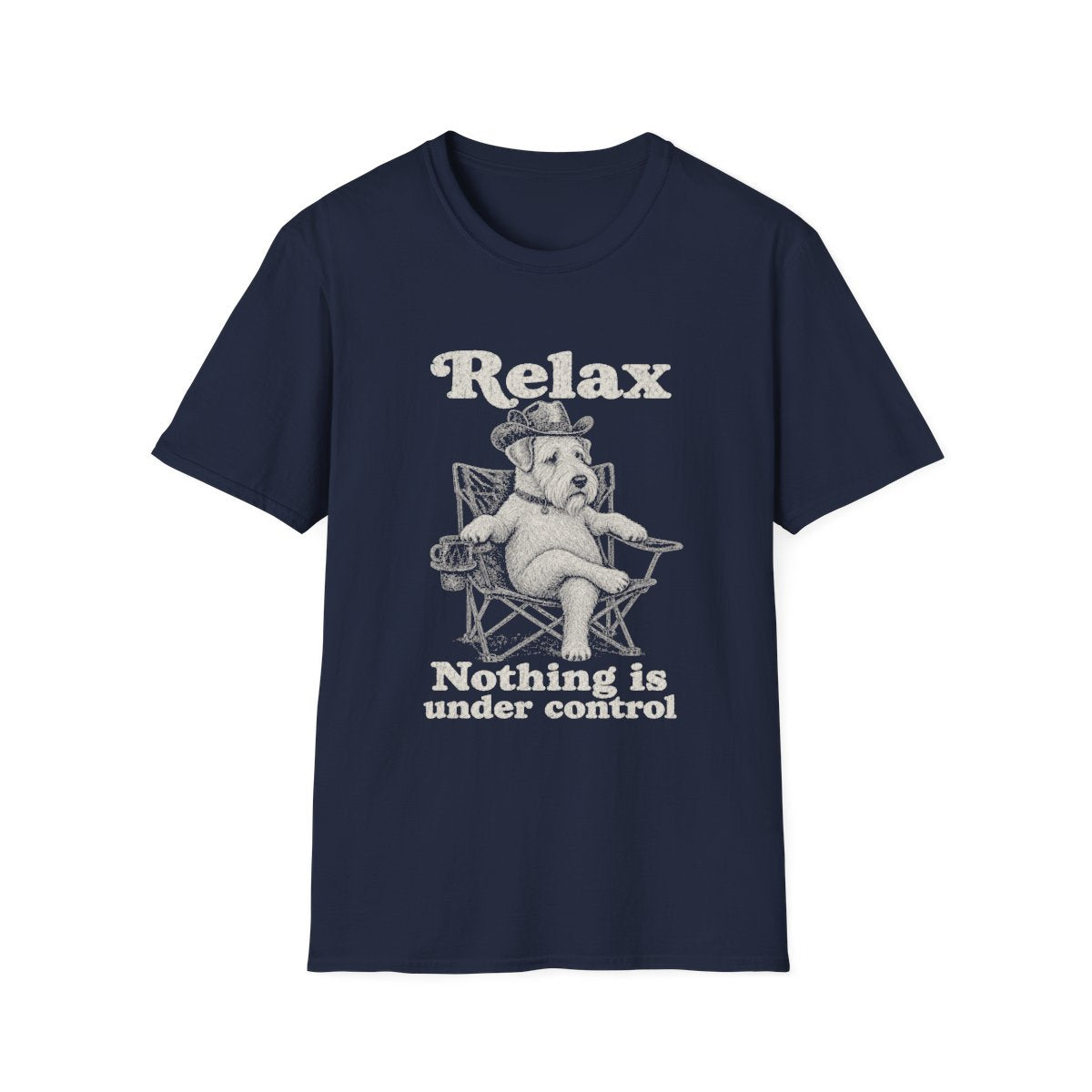 Relax Sealyham Terrier Tee - Navy