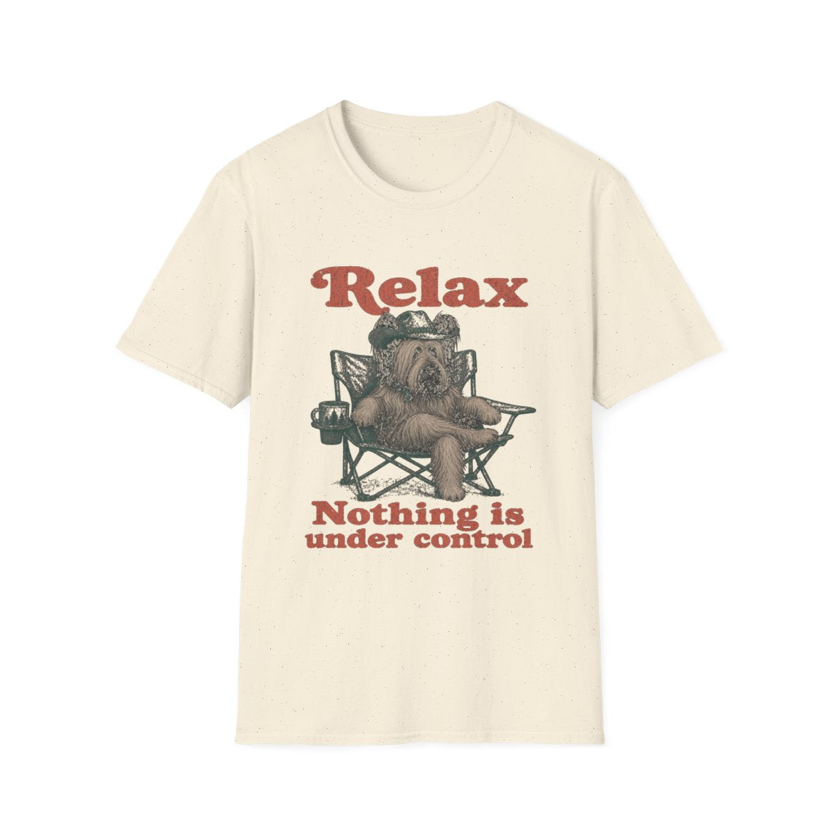 Relax Skye Terrier Tee - Natural