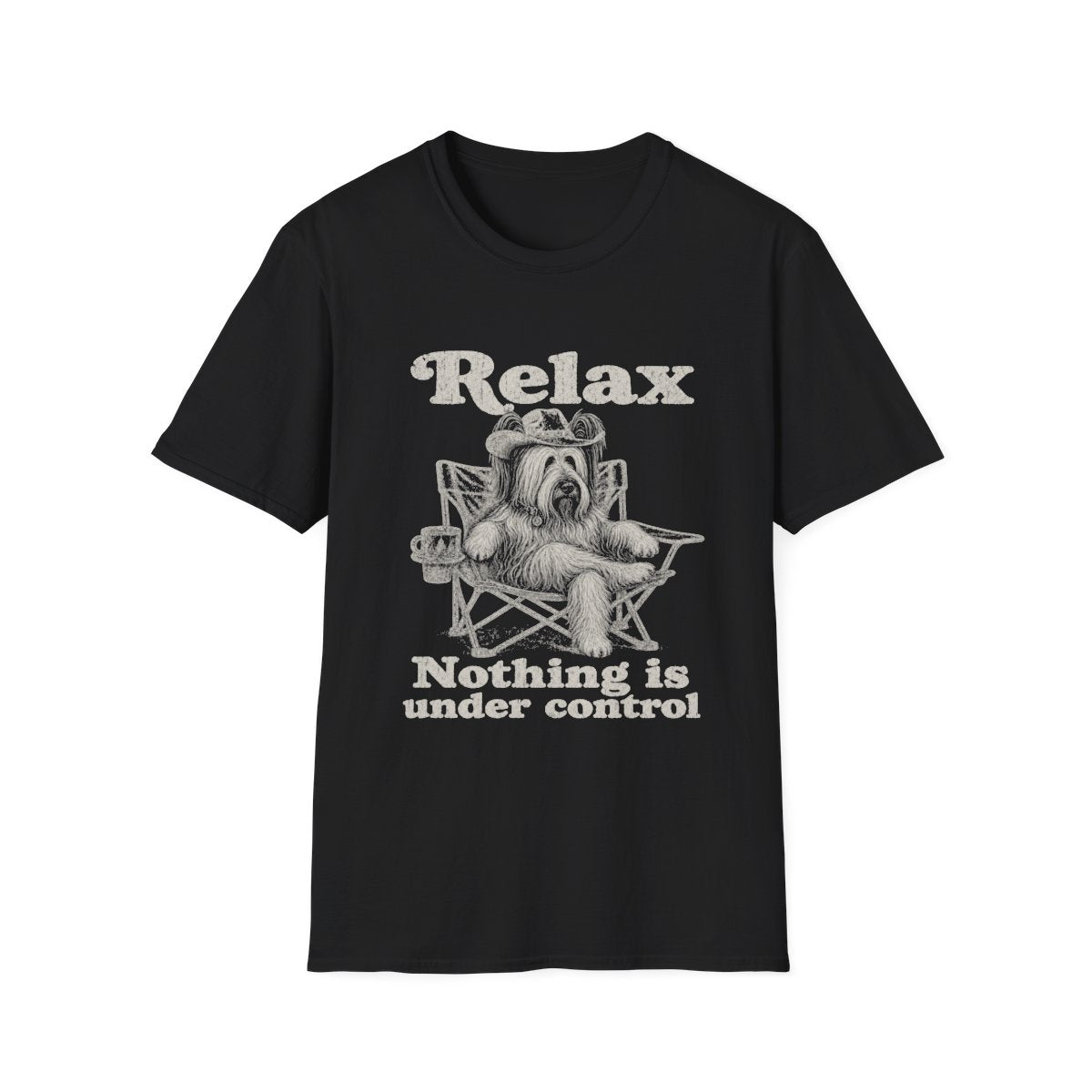 Relax Skye Terrier Tee - Black