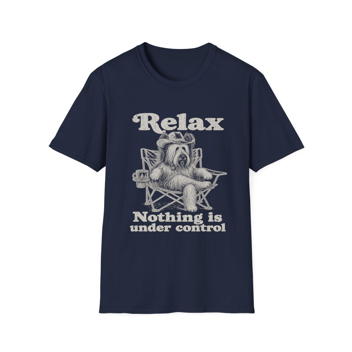 Relax Skye Terrier Tee - Navy