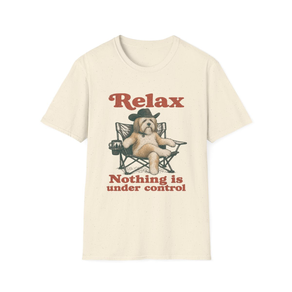Relax Tibetan Terrier Tee - Natural