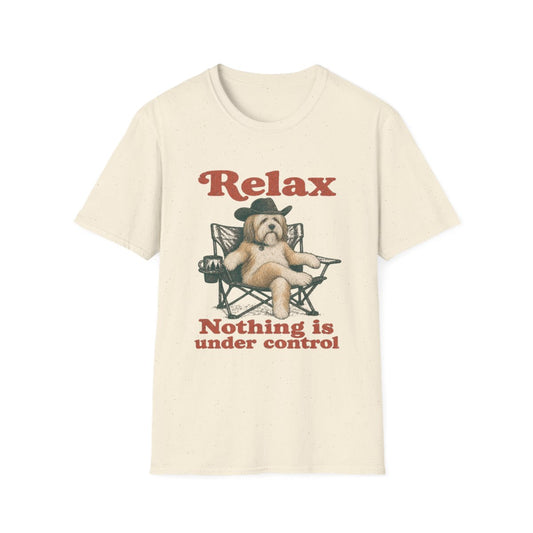 Relax Tibetan Terrier Tee - Natural