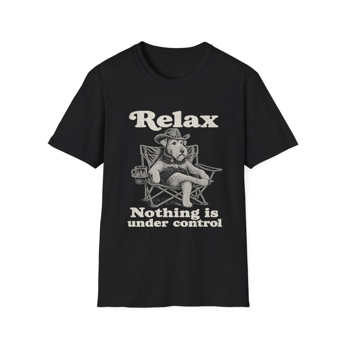 Relax Welsh Terrier Tee - Black