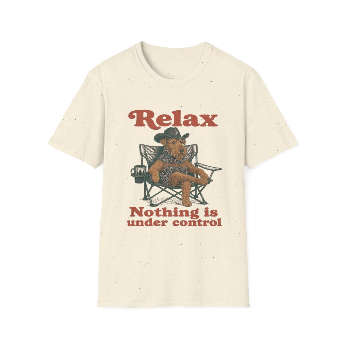 Relax Welsh Terrier Tee - Natural