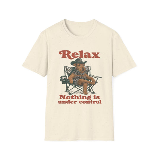 Relax Welsh Terrier Tee - Natural