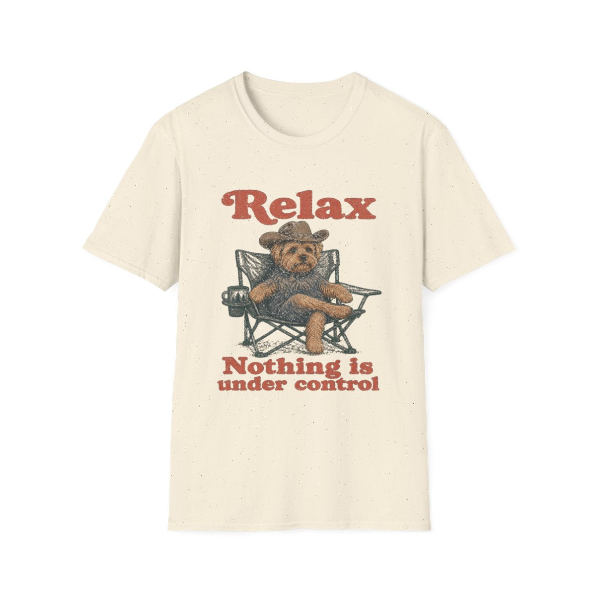 Relax Yorkshire Terrier Tee - Natural