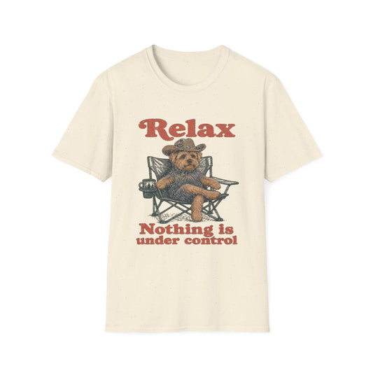 Relax Yorkshire Terrier Tee - Natural