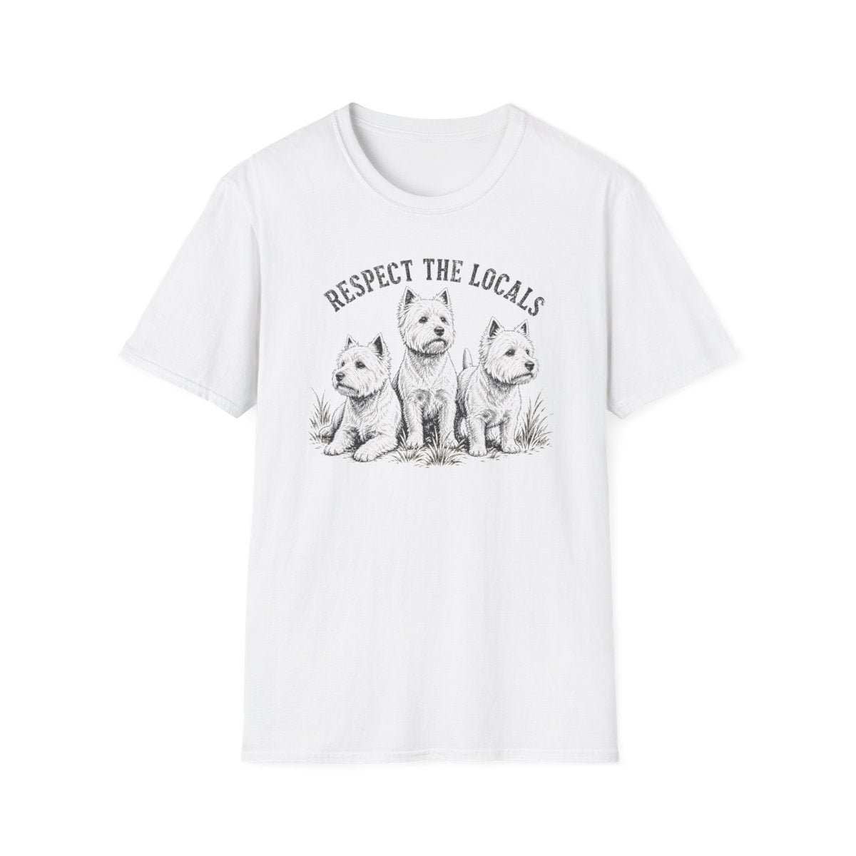 Respect The Locals Westie Tee - White
