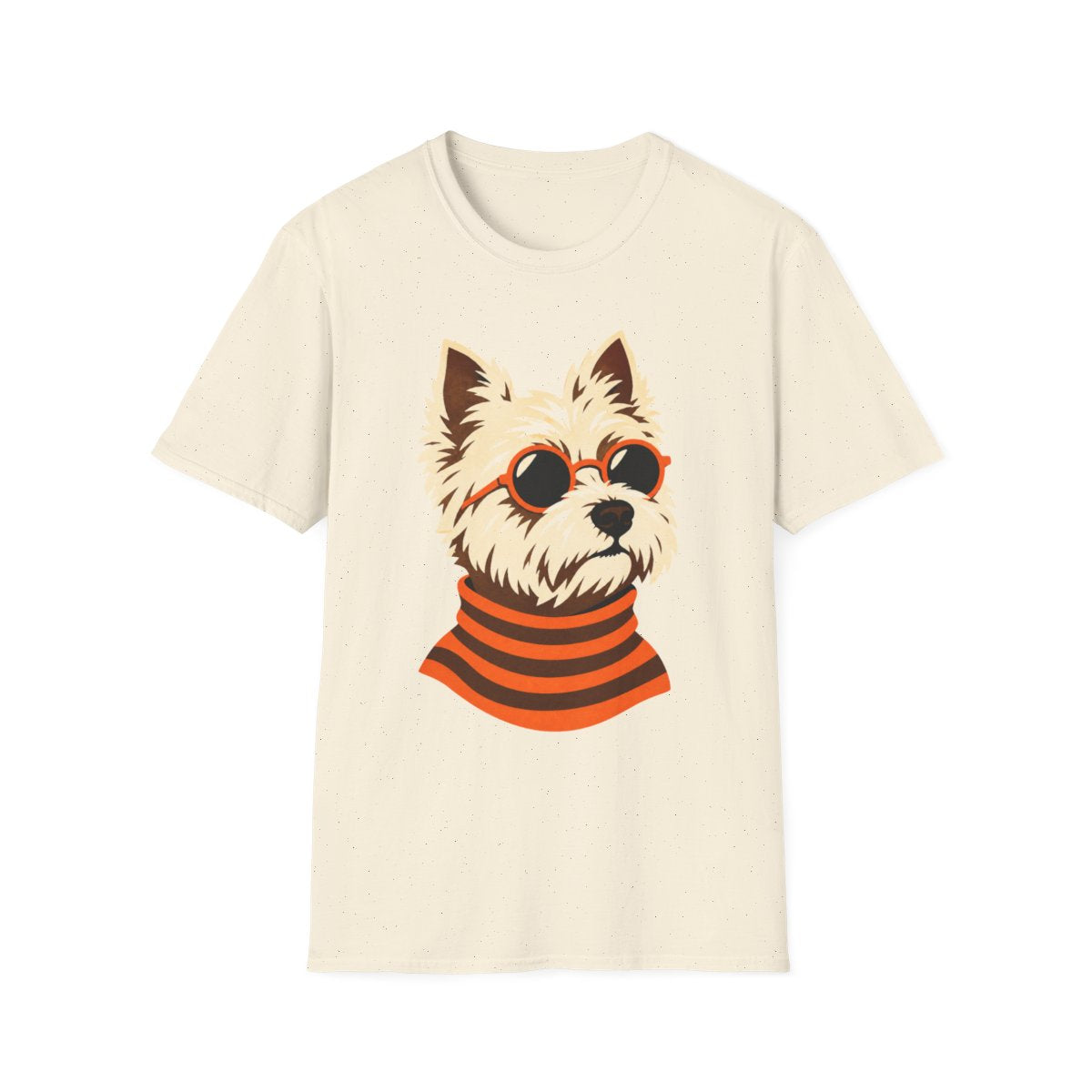 Retro Turtleneck Westie Tee - Natural