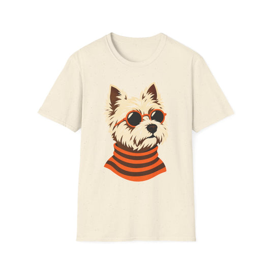 Retro Turtleneck Westie Tee - Natural