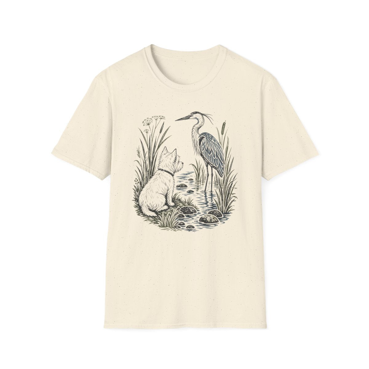 Riverbank Westie Tee - Natural